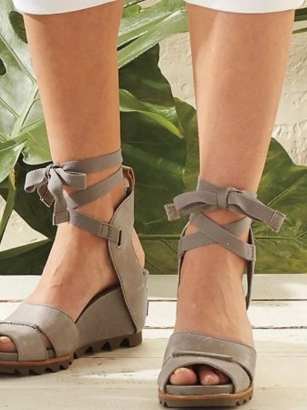 Sorel Joanie Wrap Wedge Sandals